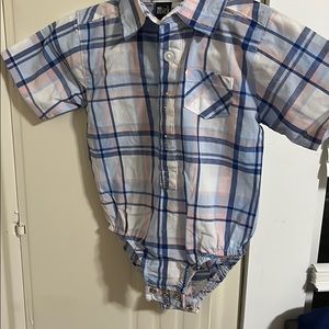 Multicolor boy dressy onesie